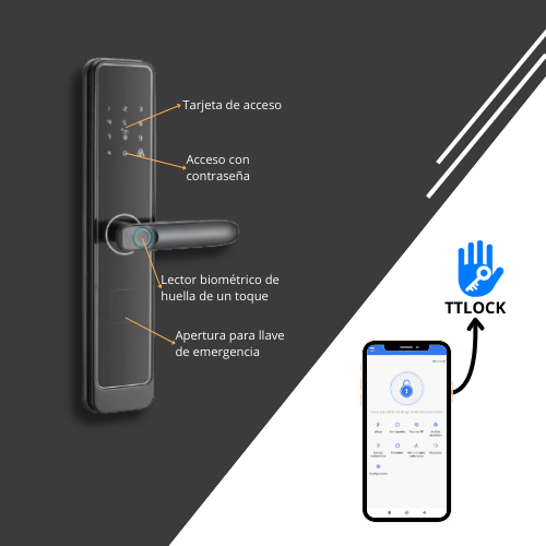 Cerradura Digital Smart Básica + modulo Gateway G2 - Imagen 3